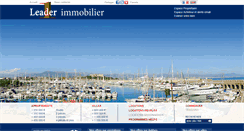 Desktop Screenshot of leader-immobilier.com